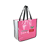 TO4708-EXTRA LARGE RECYCLED SHOPPING TOTE-Pink/White