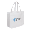 TO4708-EXTRA LARGE RECYCLED SHOPPING TOTE-White/White
