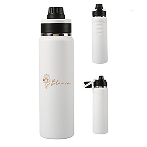 WB9725-SUMMIT STAINLESS STEEL BOTTLE-White